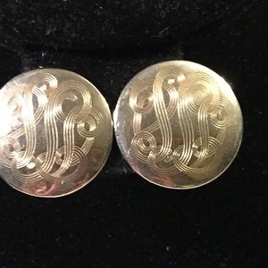 Vintage Alice silver clip earrings